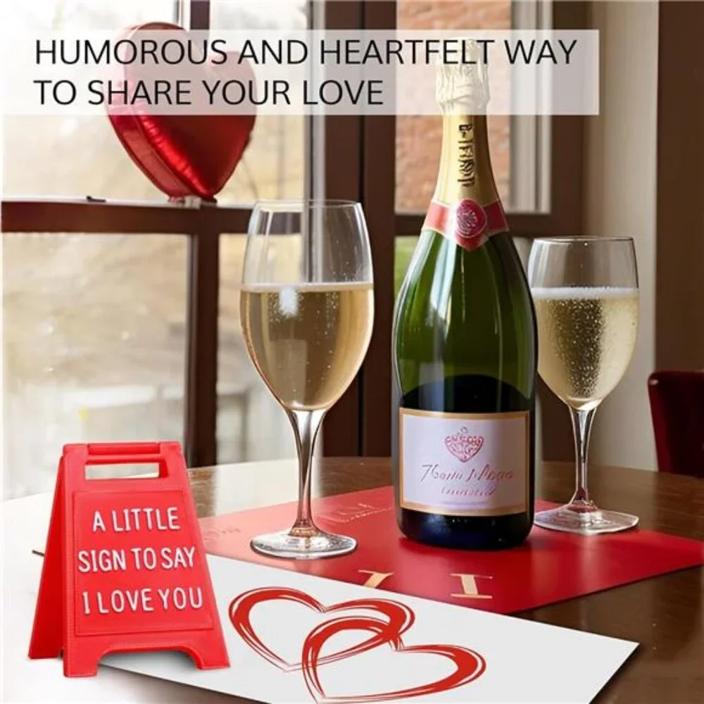 Mini Sign Valentine's Decoration Anniversary Present - Romantic I Love You Sign - Picture 6 of 7